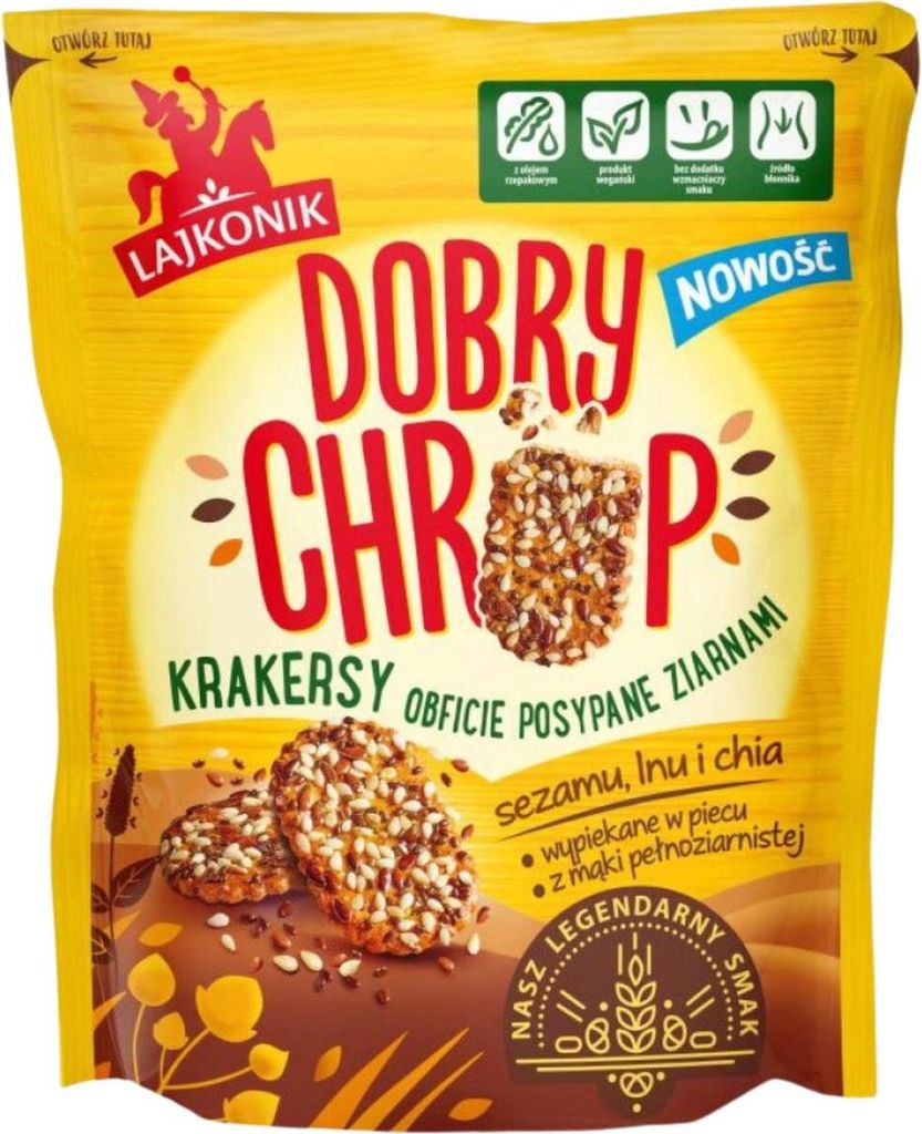 Lajkonik Krakersy Dobry Chrup 100g Zdjęcie produktu 