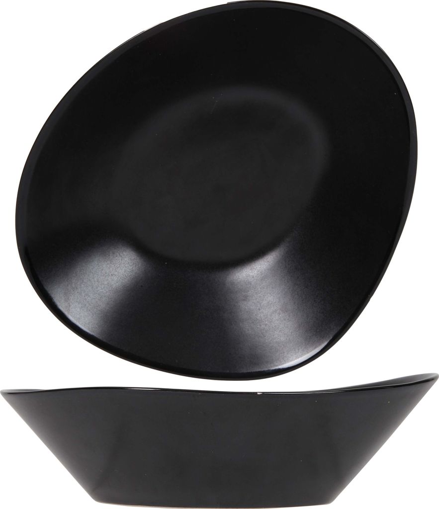 Cosy & Trendy Tiefe Teller / Pastateller Vongola Schwarz - 20 x 17 cm - 4 Stück