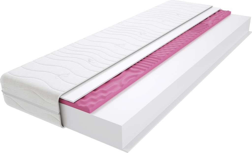 Schaumstoff Matratze 210x210 cm Doppelmatratze, H3 Mittelfest Komfortschaummatratze 18 cm Hoch Profilierter Moletschaum mit Klimafaser, Hypoallerge...