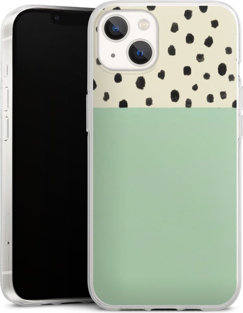 DeinDesign Handyhülle für Apple iPhone 13 Silikon Hülle Case Smartphone Schutzhülle Abstrakt Boho Polka Dots