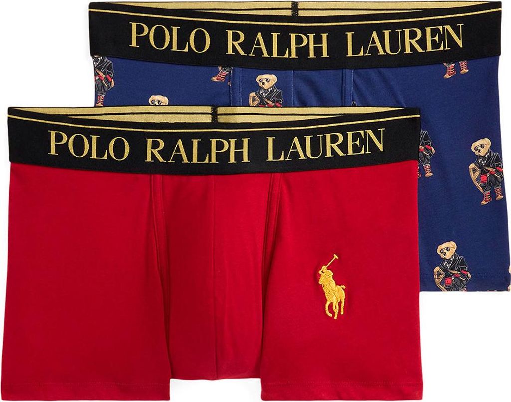 Ralph Lauren Accesorios 714843425 Boxershorts 2 Paare Rot,Blau 2XL Herren Rot,Blau 2XL