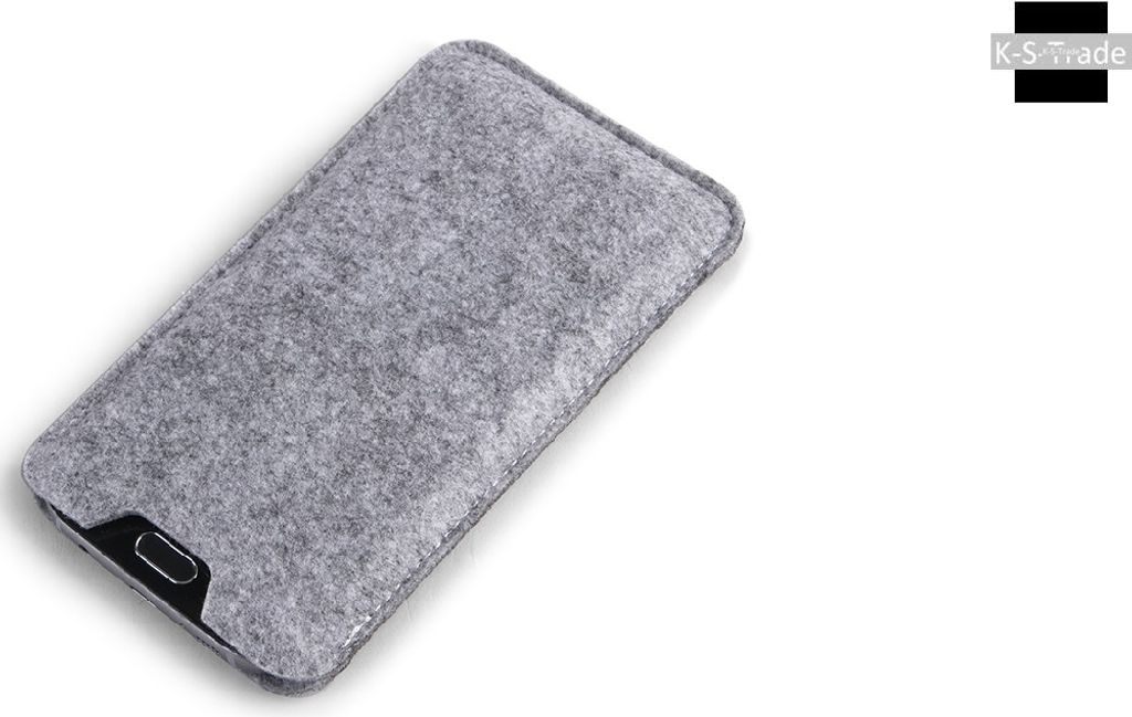 K-S-Trade Filz Handyhülle kompatibel mit Huawei P Smart+ 2019 Schutzhülle Filztasche Filz Tasche Case Sleeve Handy Hülle Filzhülle grau
