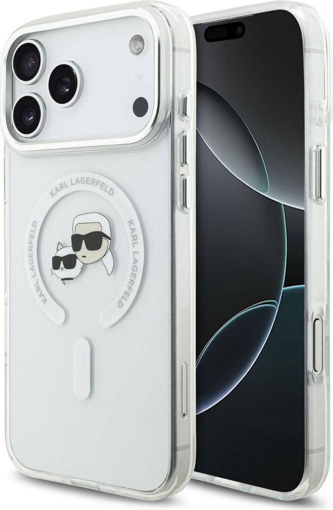 Case Karl Lagerfeld MagSafe iPhone 17 Pro Max Kunststoff Karl Katze transparent