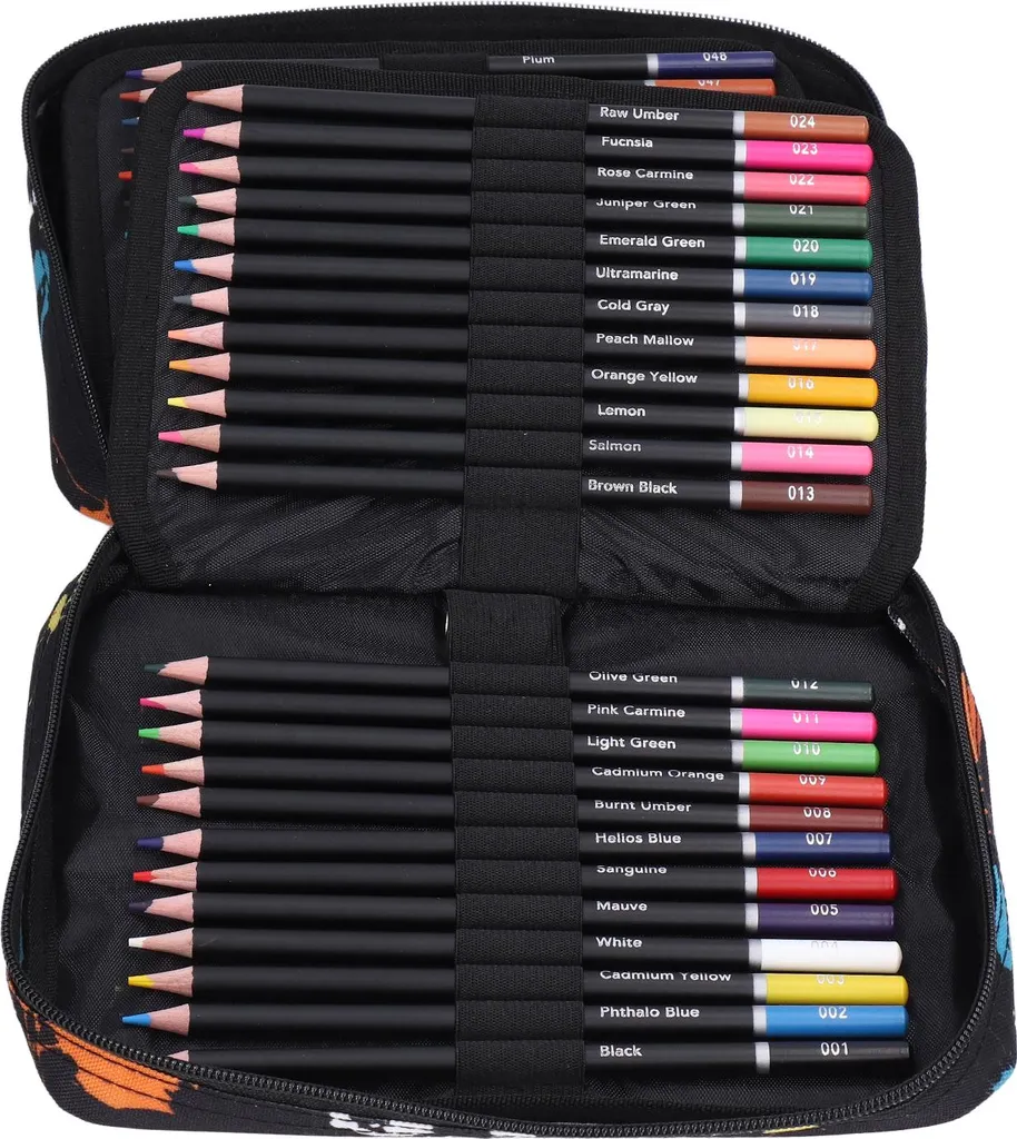Trousse de 72 crayons de couleur pour dessin et peinture artistique