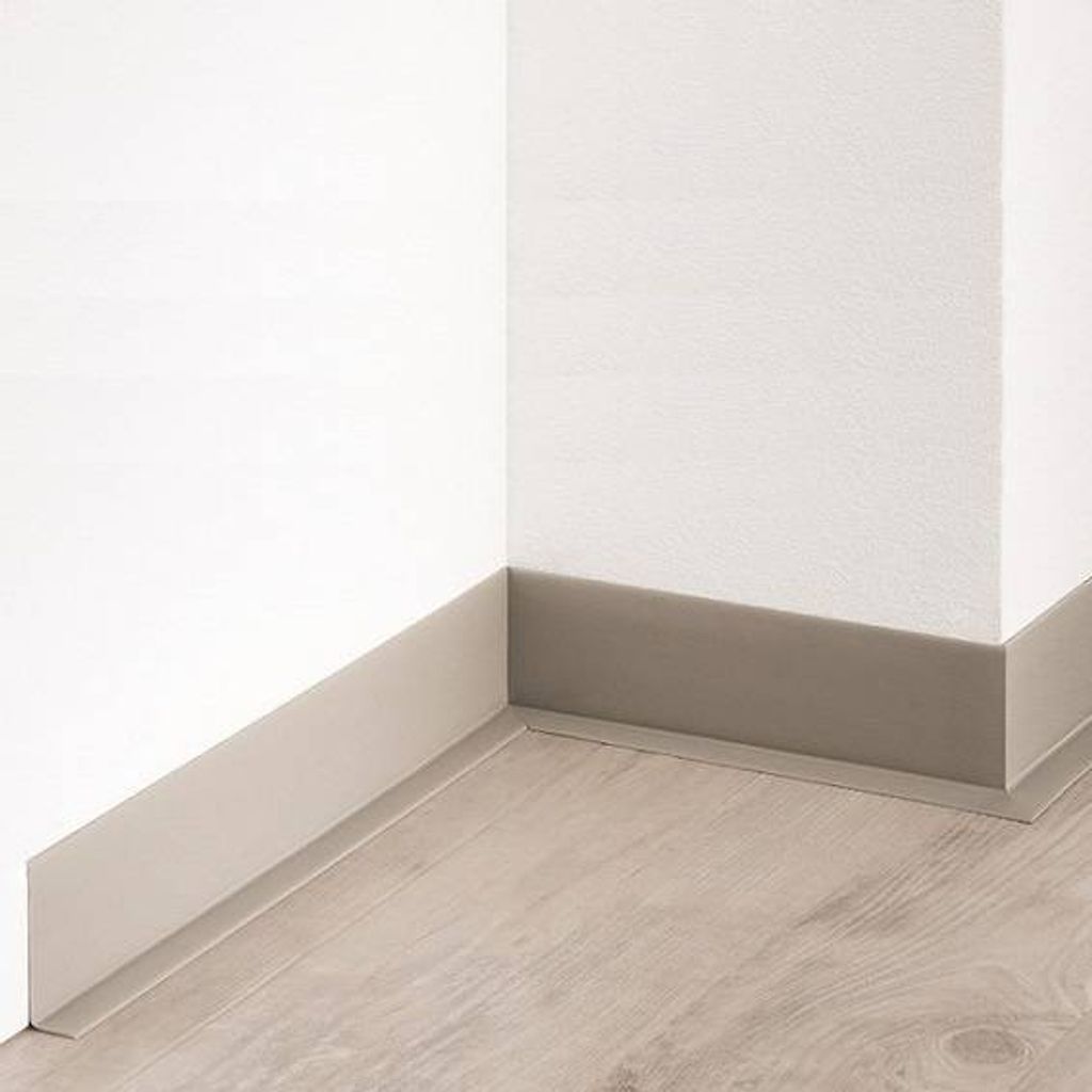 Fußleiste / Weichsockelleiste "Imperia" aus Weich-PVC 50 lfm. -Hellgrau 10310-1236