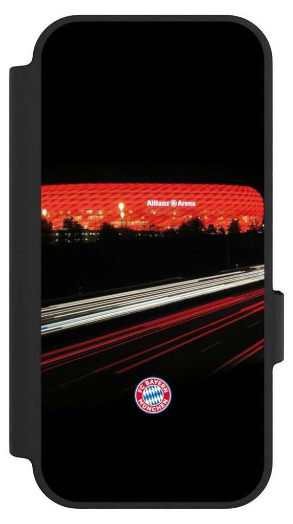 NIVOCASE Klapphülle für Google Pixel 10 Pro Handyhülle aus Kunst Leder NIVOflip schwarz FC Bayern München FCB Stadion