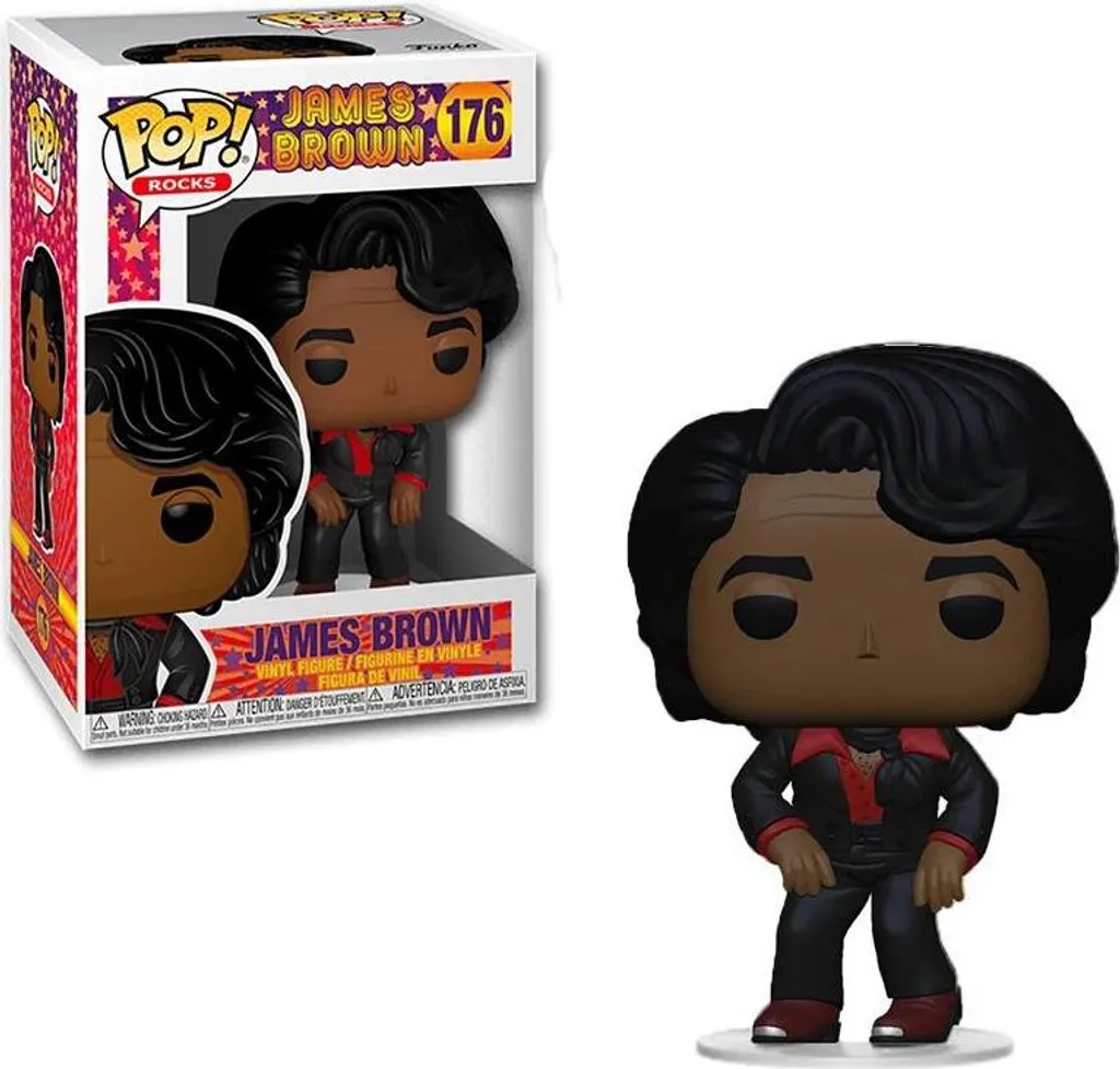 Cadeau idéal James Brown Funko Pop 176 pour décoration studio et bureau