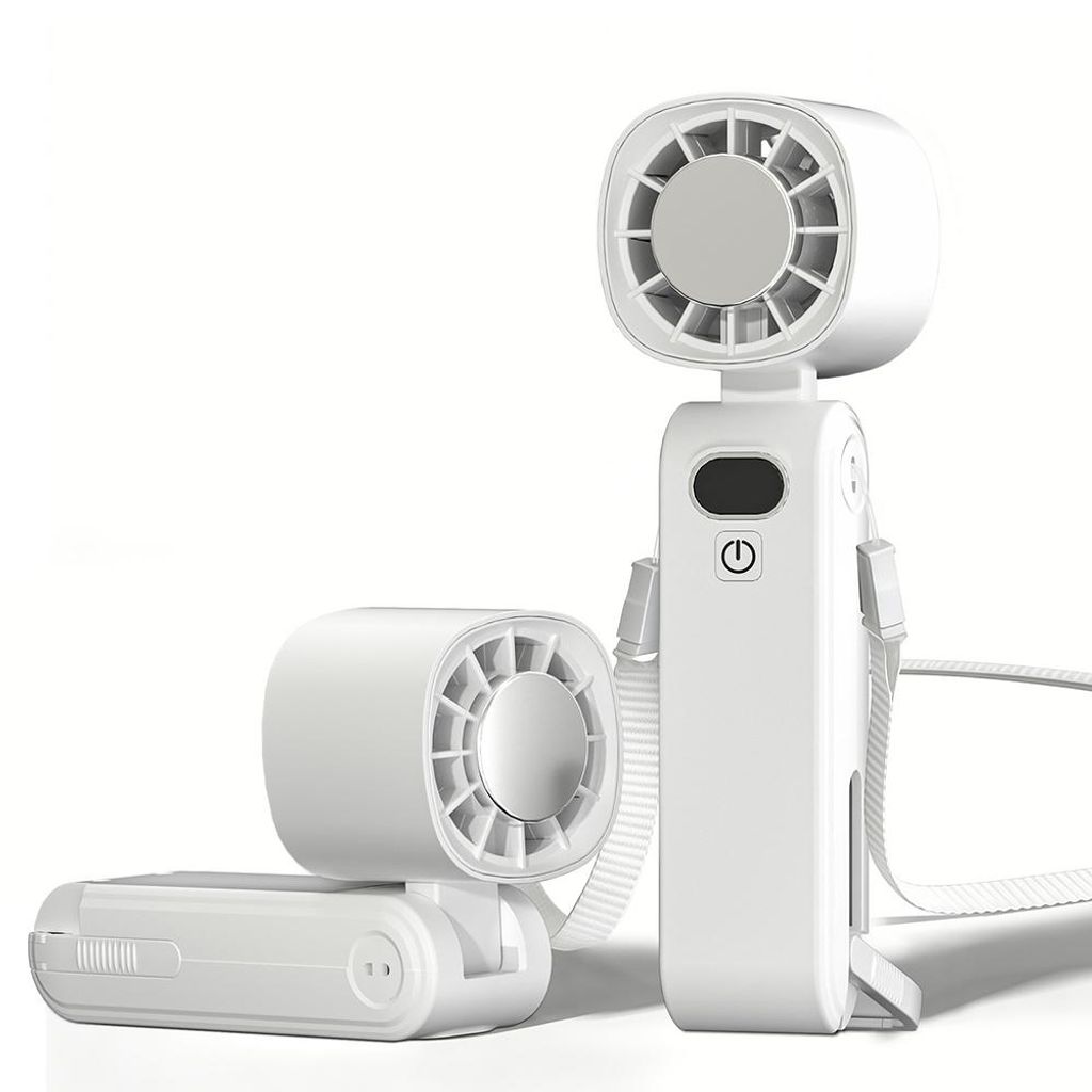 Tragbarer Handventilator mit Turbo & Ice Cooling, 13000 RPM, 5 Stufen, wiederaufladbar, Mini Ventilator für Reisen, Outdoor, Büro, Camping