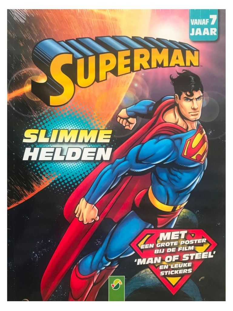 Mondikaarten Superman Rätselbuch mit Aufklebern für Kinder