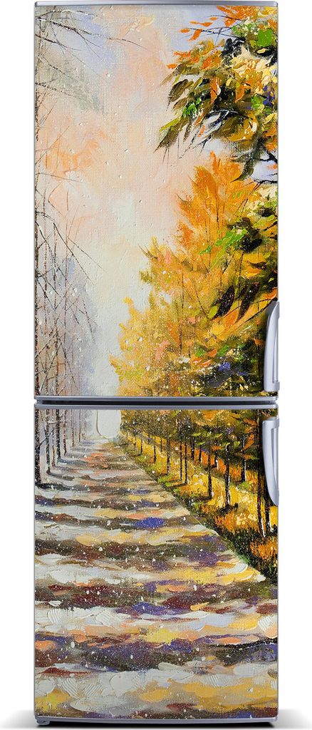 Tulup Kühlschrankdekoration - Magnetmatte - 70 cm x 190 cm - Magnet auf dem Kühlschrank - Herbst Und Winter