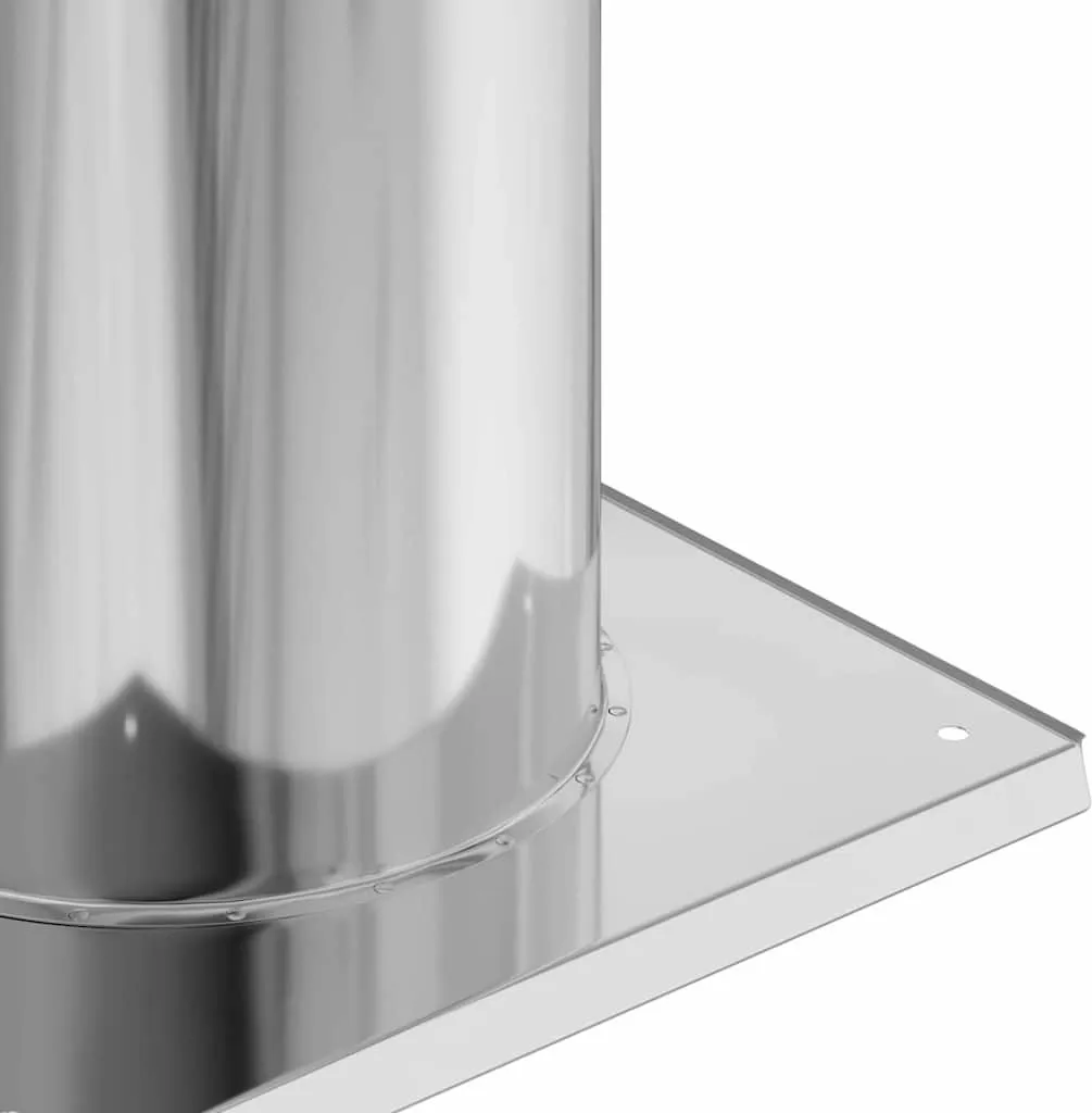 Prolunga Per Canna Fumaria In Acciaio - Diametro 200 Mm, Lunghezza 250 Mm (Utile 200 Mm), Grigio, Vernice Senotherm - 4