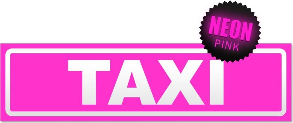 Taxi invertiert Magnetschild Schild magnetisch