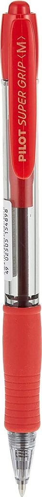 PILOT Druckkugelschreiber SUPER GRIP M Strichfarbe: rot Produktbild 