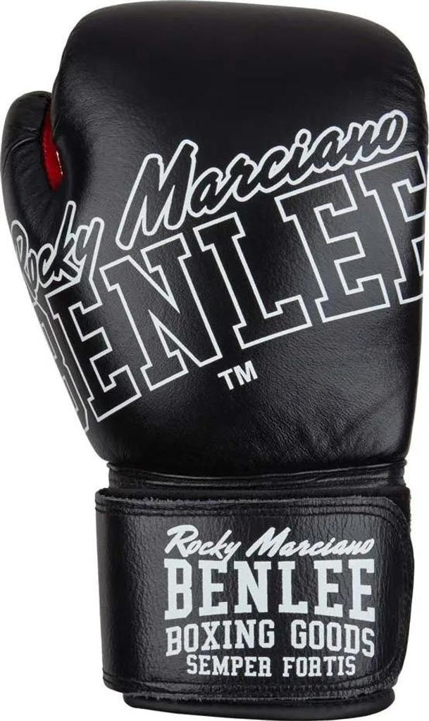 Kožené boxerské rukavice ROCKLAND Black/White 14 oz BENLEE Obrázek produktu 