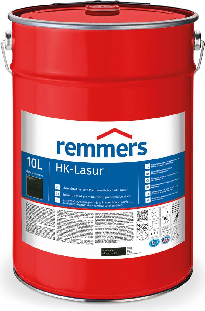 Remmers HK-Lasur 3in1 ebenholz (RC-790) 10 l, Holzlasur aussen