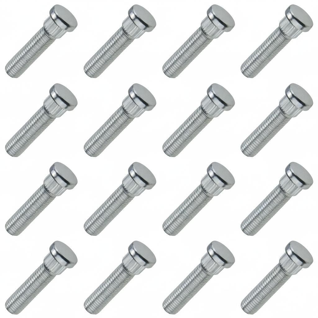 16x Carbonado Radbolzen M12x1,5 gerändelt 14,3 mm Produktbild 