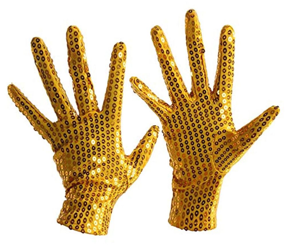 1 Paar Performance-Handschuhe, glänzend, paillettenbesetzt, weich, einfarbig, warm, volle Finger, ein echter Hingucker, Einheitsgröße, Bühnenha...