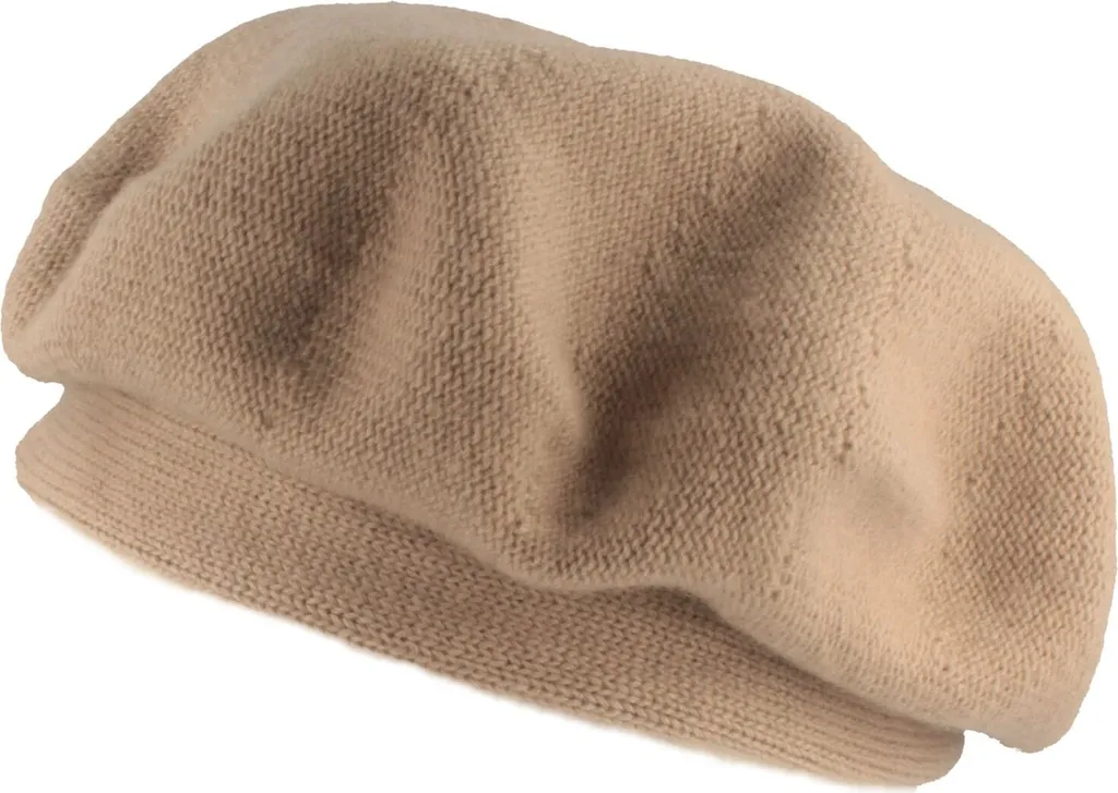 Zwillingsherz Berretto SlouchBeanie con design Leo con cashmere