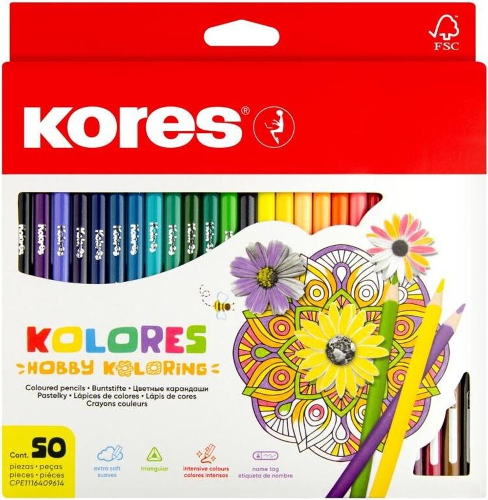 Kores Kolores, Wielobarwny, 50 szt. Zdjęcie produktu 