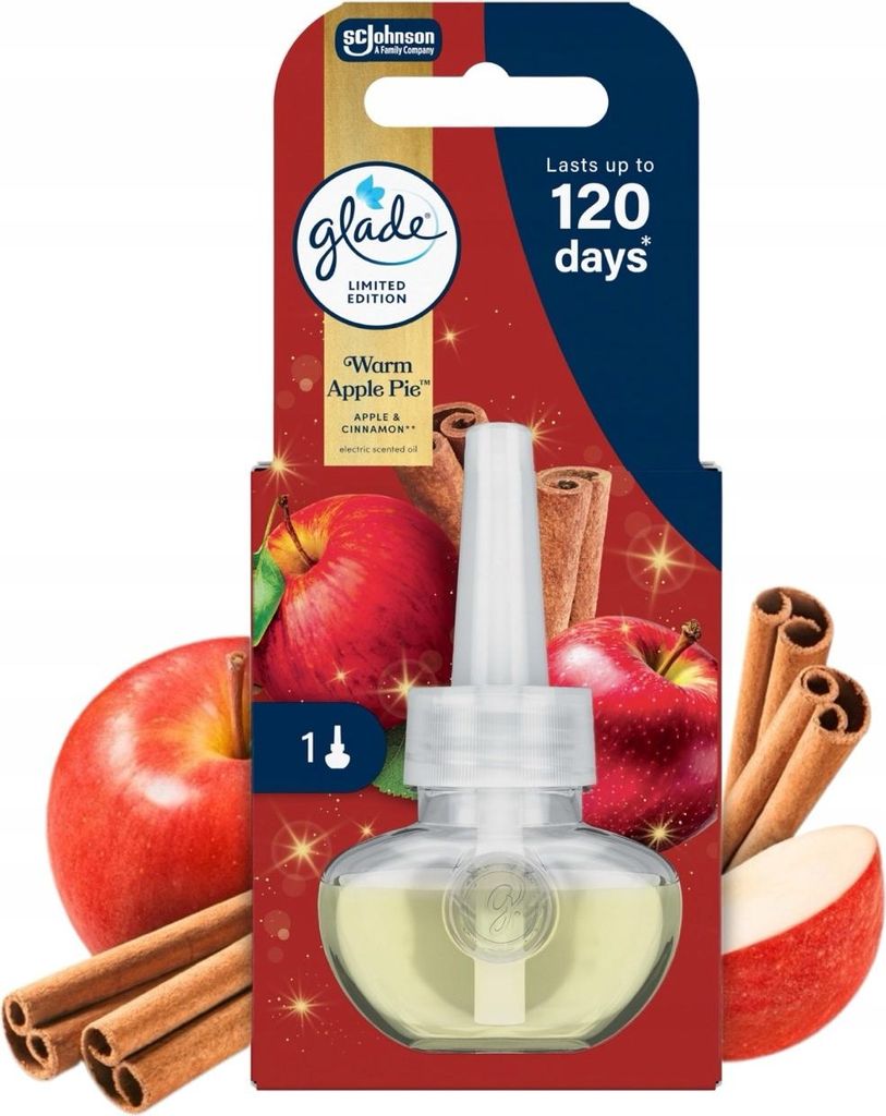 Glade odświeżacz powietrza w aerozolu Warm Apple Pie 20 ml Zdjęcie produktu 