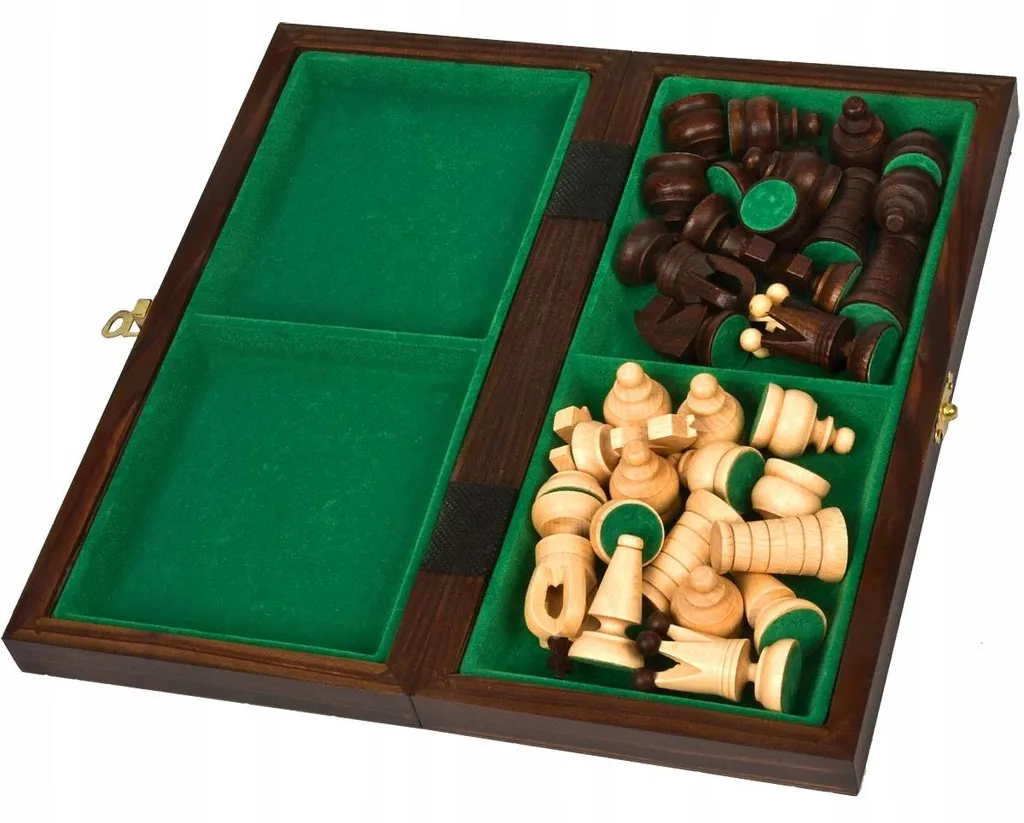 Jeu d'échecs compact 28cm MAGIER - Idéal pour initiation et transport - 7