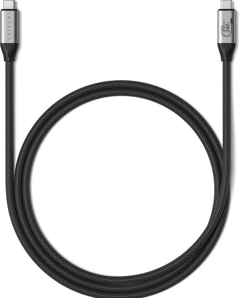 Câble USB4 v2 Pro Satechi 1,2 m pour Station d'Accueil et Écran 8K