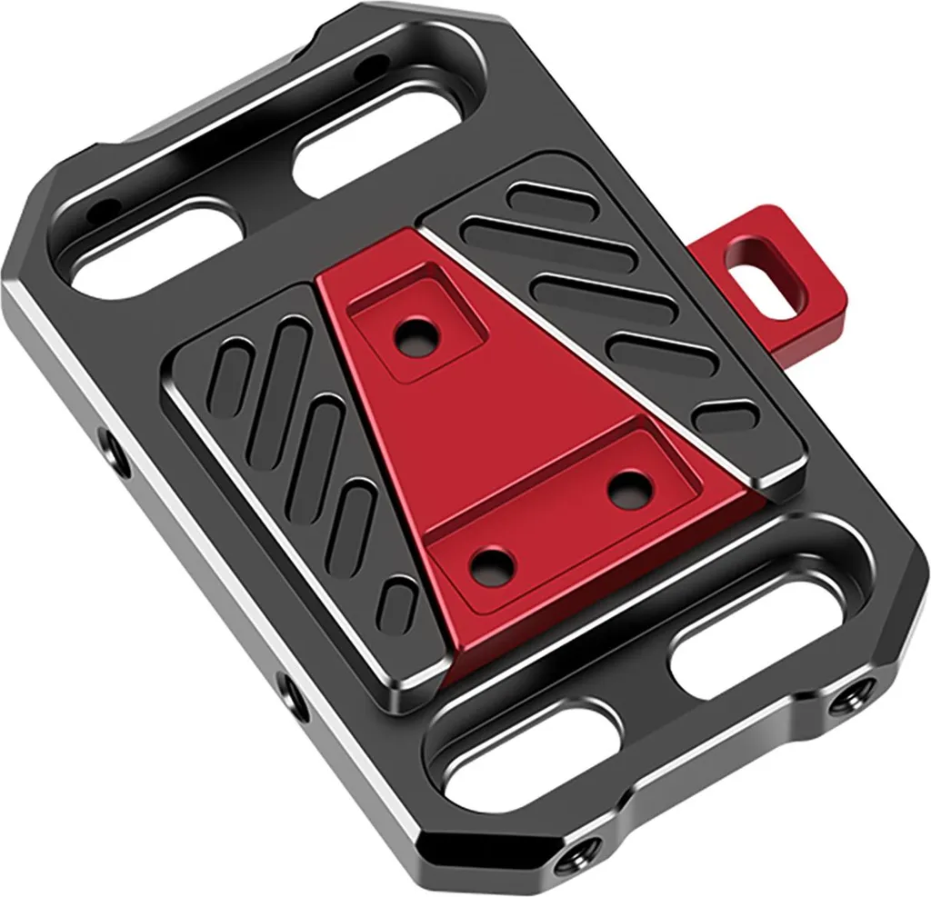 Support Batterie V-Mount pour Alimentation Caméra Externe avec Trous 1/4 3/8