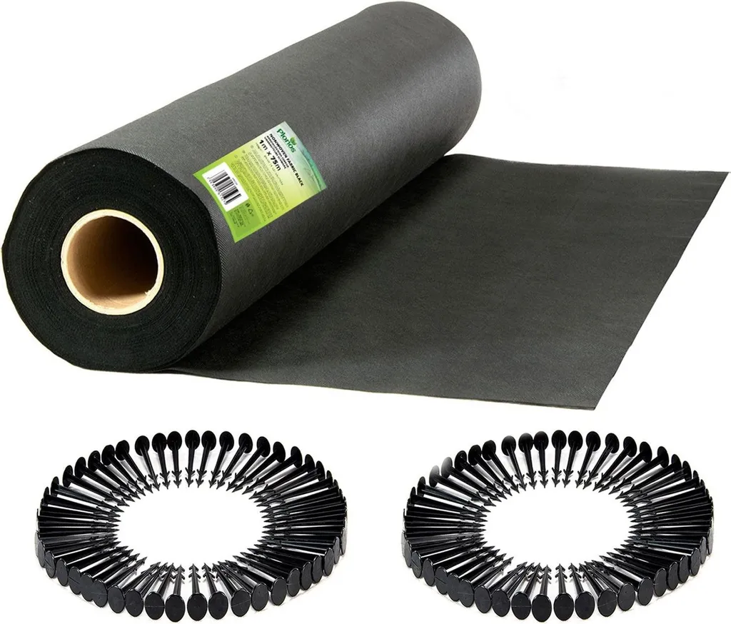Toile de paillage anti-herbe Plonos 1x75m noire pour stopper les herbes