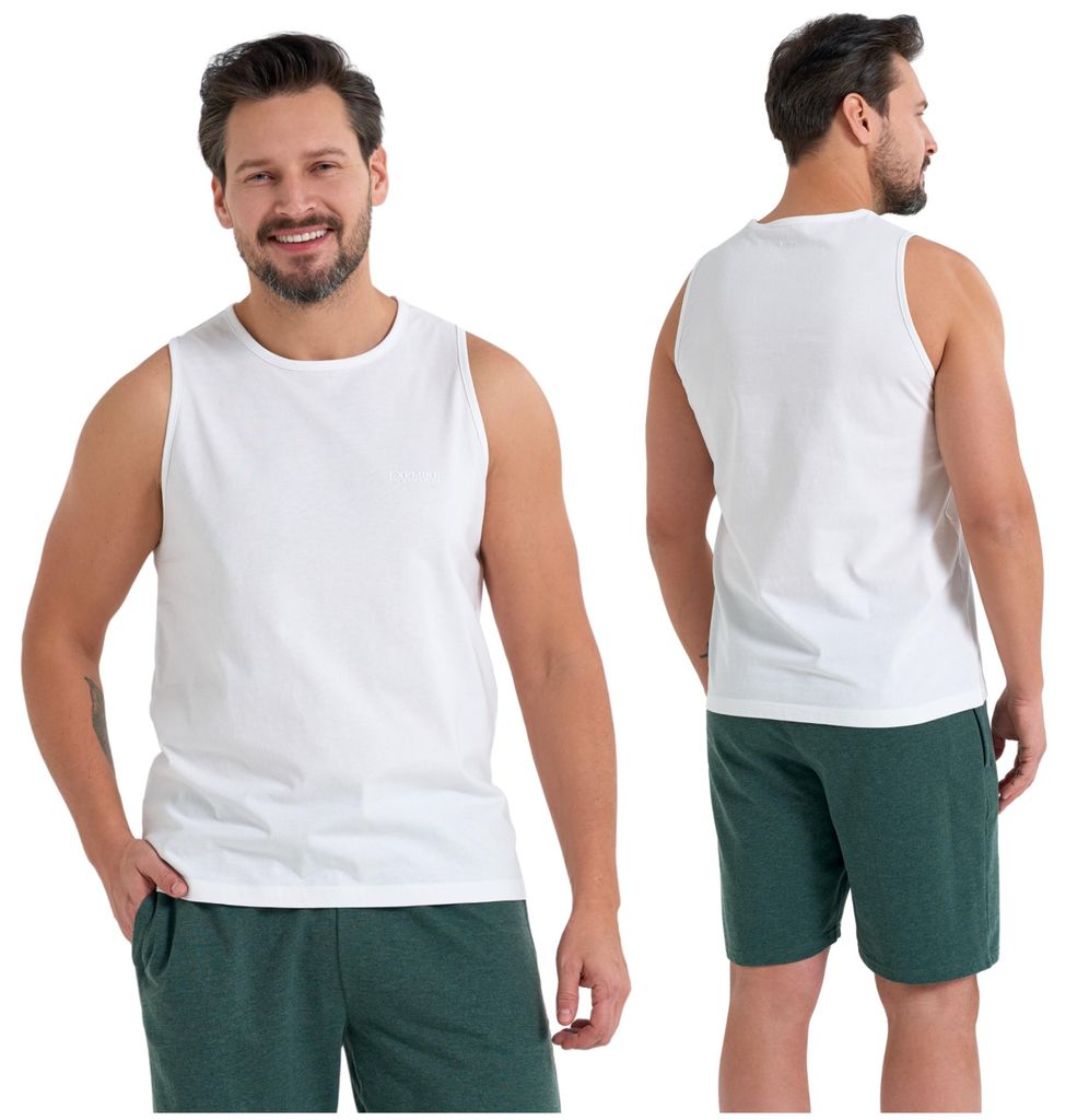 Moraj Herren Tanktop Unterhemd ärmellos – Weiß, Größe XXL, bequem