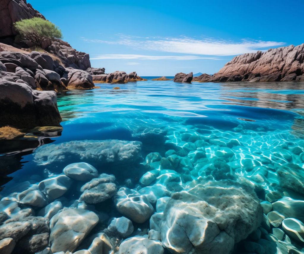 Plakat 60x50cm Kristallklares Wasser