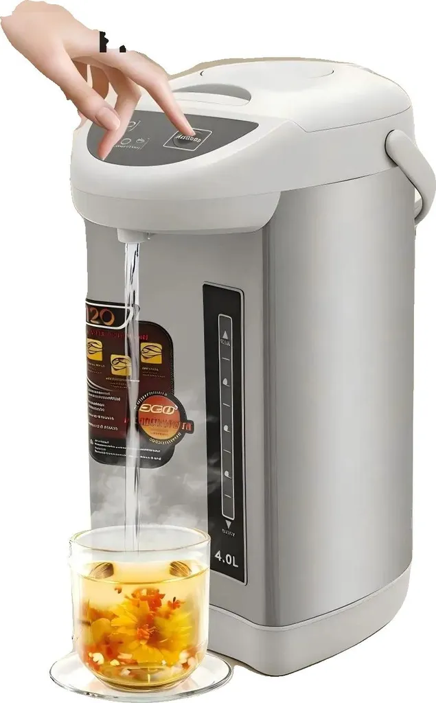 Grande Bouilloire Électrique Inox 304 - 4L, 750W - Théière Moderne