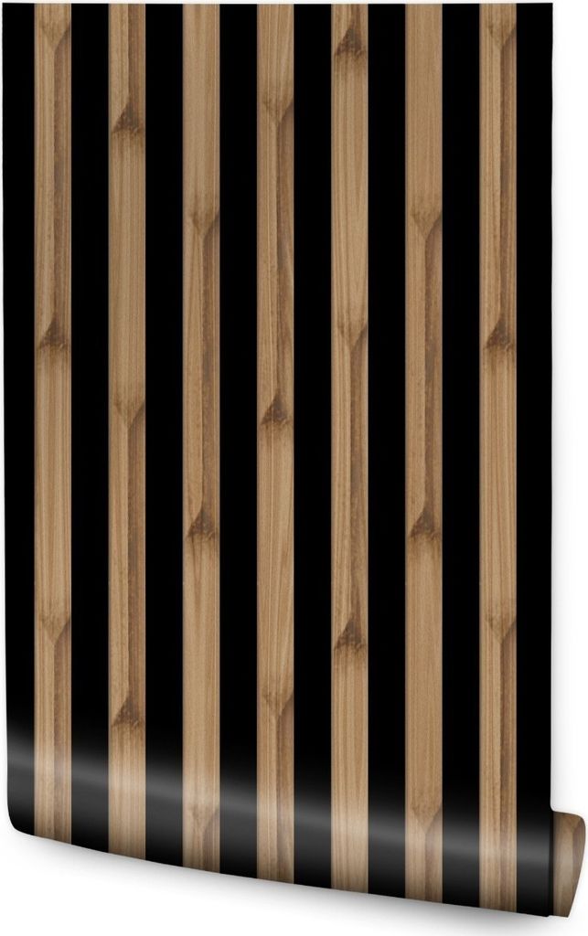 Tapeta Ścienna LAMELE Drewno Efekt 3D do Salonu 53x1000cm Zdjęcie produktu 
