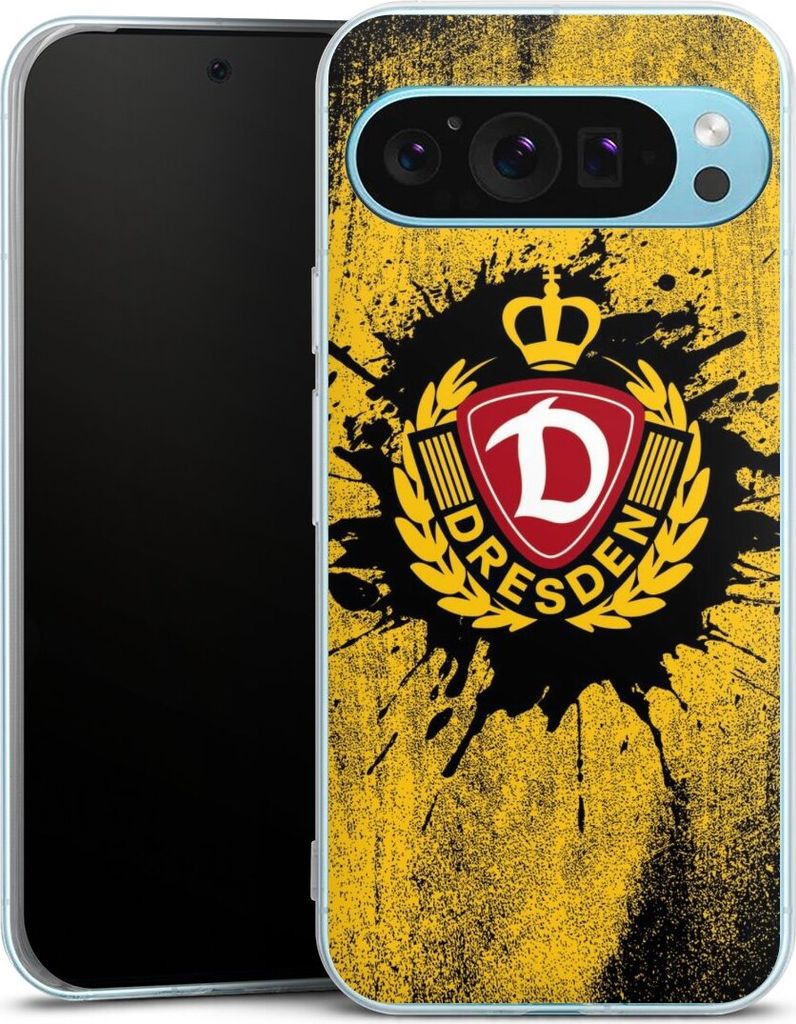 DeinDesign Handyhülle für Google Pixel 9 Pro XL Silikon Hülle Case Smartphone Schutzhülle Fußball Offizielles Lizenzprodukt SG Dynamo Dresden