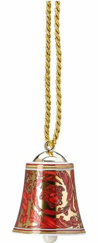 Cloche de table en porcelaine fine Medusa Garland Red Versace 7 cm