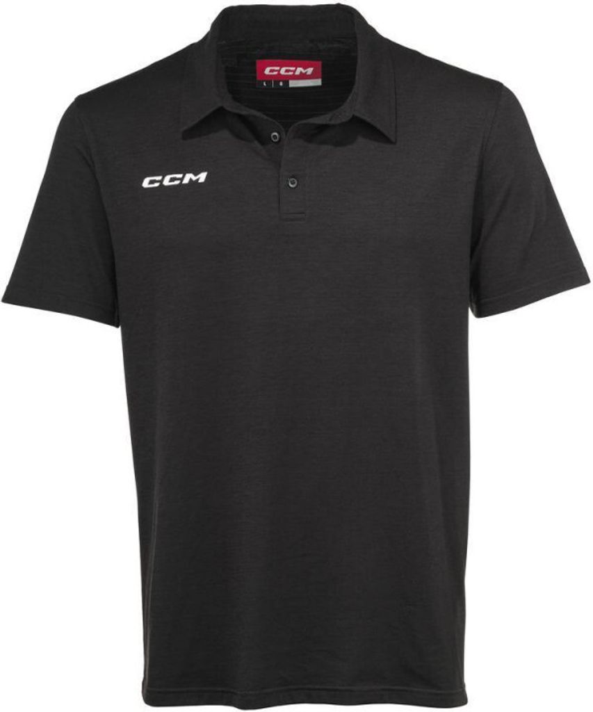 CCM FITTED TEAM POLO Senior, velikost:M, barva:černá Obrázek produktu 