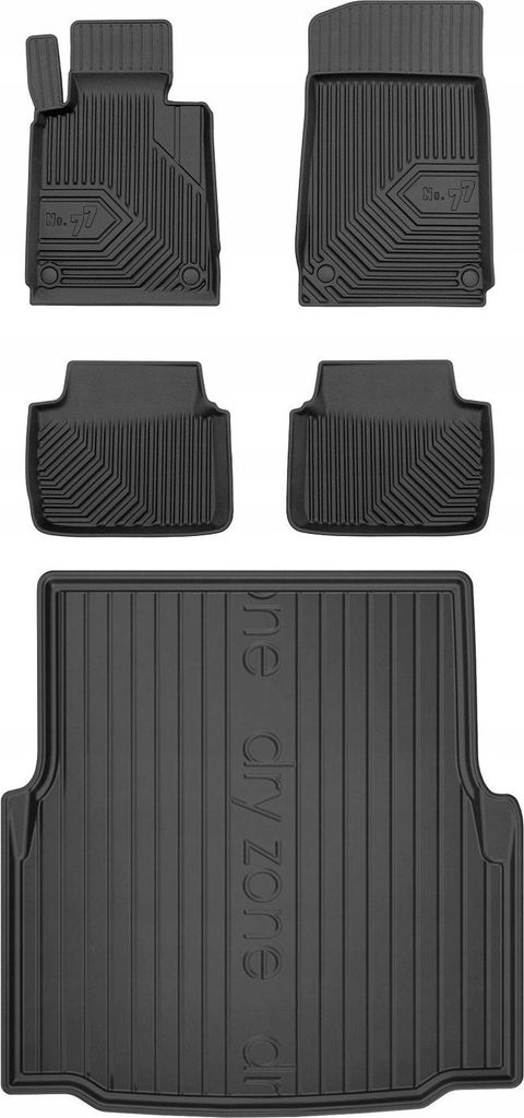 SET 77 Gummimatten und Abdeckung BMW E46 Limousine 1998-2005
