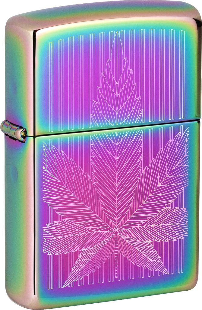 Zippo Feuerzeug Blatt Design Multi Color Laser Gravur USA