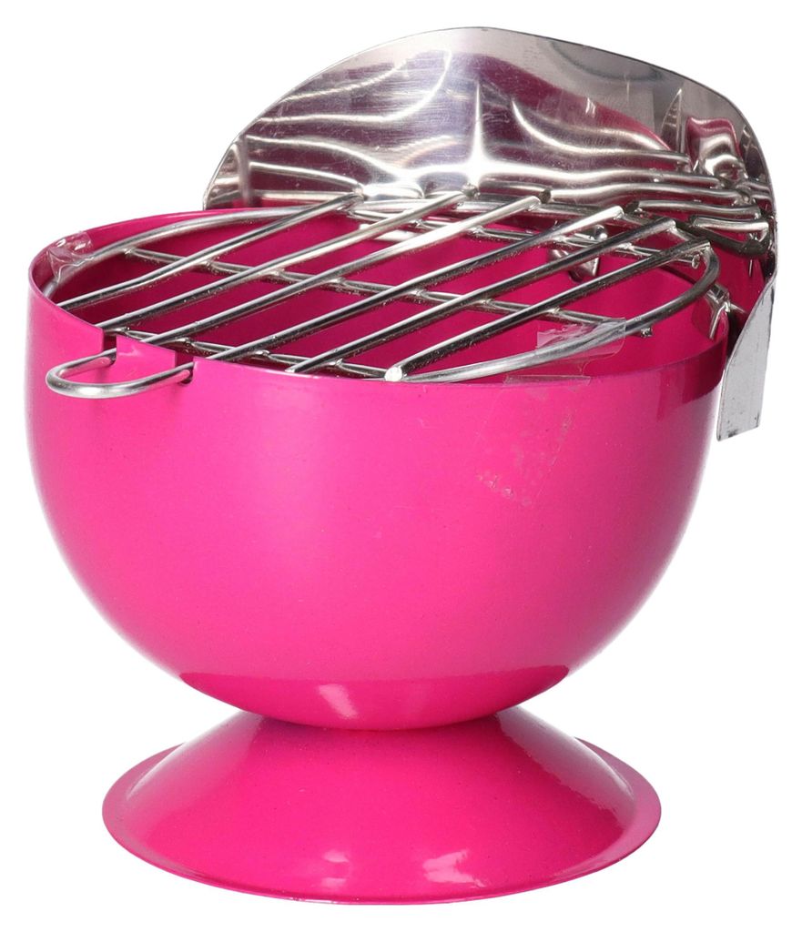 Excellent Houseware Aschenbecher - BBQ Form Metall - 12 cm Produktbild 