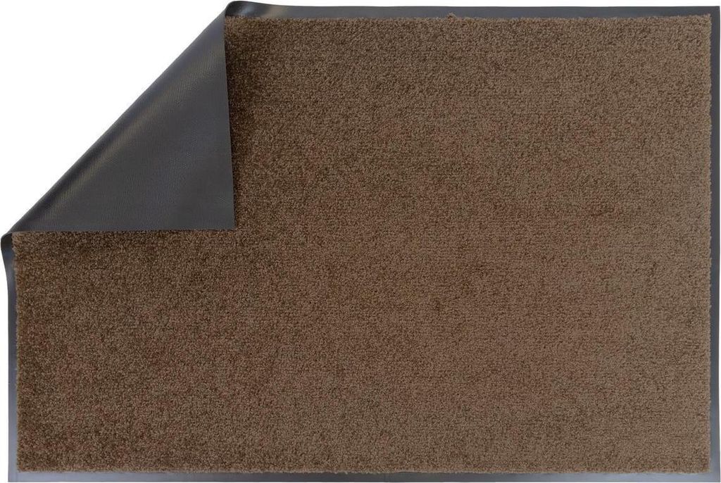 Primaflor Schmutzfangmatte CLEAN Braun 60x180cm - 13 Farben & 6 Größen - Strapazierfähige Türmatte, Rutschfester Türvorleger, Sauberlaufmatte