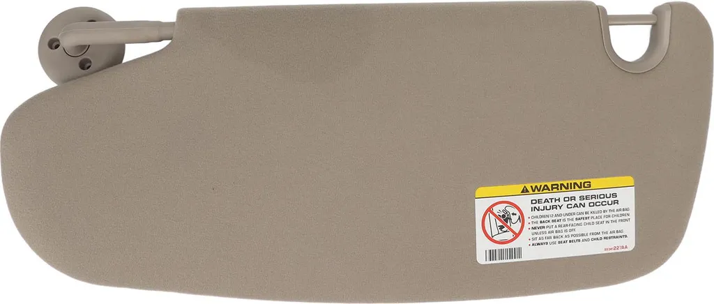 Pare-soleil Côté Passager Robuste 1CT18TL2AA pour DODGE RAM Gris