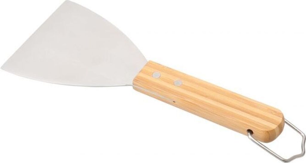 Primaster Grillspachtel Premium Edelstahl mit Bambusgriff
