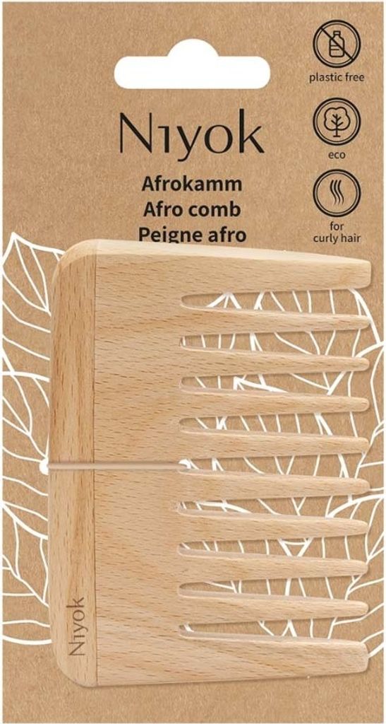 Afrokamm, Anti-Frizz Effekt, für welliges und lockiges Haar