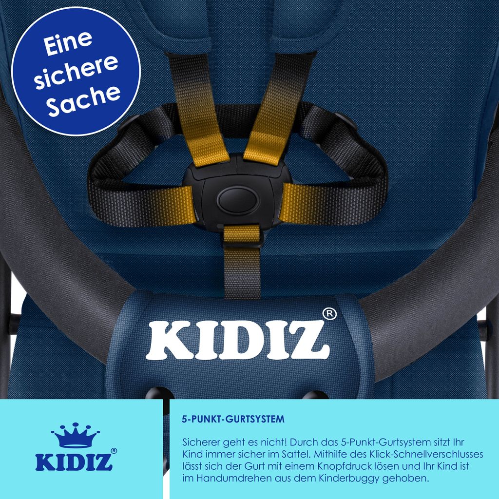 KIDIZ® Kinderwagen CITY Buggy Kinderbuggy klappbar Produktbild 5