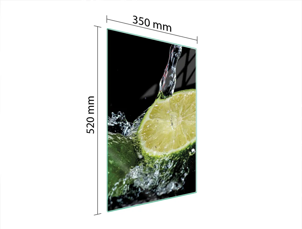 Tagliere in vetro 35x52 limone
