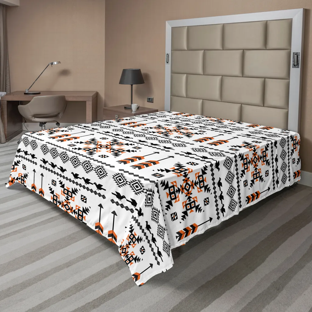 Drap de lit ethnique pour décoration de chambre, grand format 244x205cm