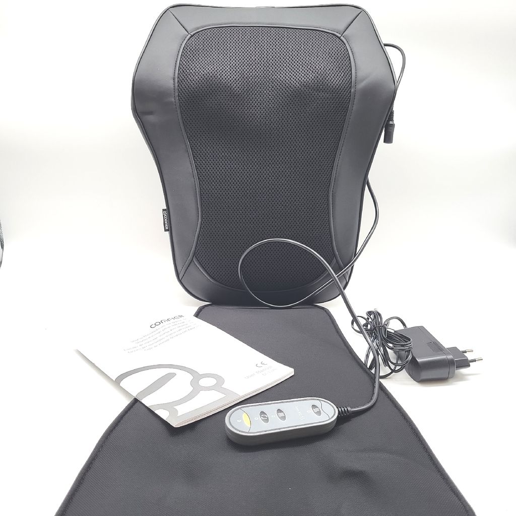 COMFIER Nackenmassagegerät Shiatsu Rückenmassagegerät 4D Knetköpfen Massagekissen Schulter Rücken Beine Geschenke Männer Frauen Entspannende ...