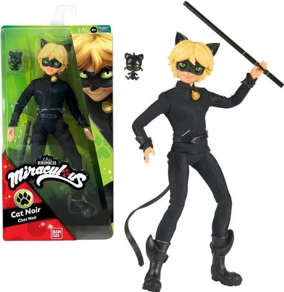 Miraculous Puppe Mannequin 26 cm Chat Noir - BANDAI