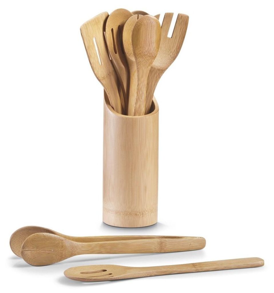 Zeller Küchenutensilienhalter, 7-tlg., Bamboo Ø9x33 Produktbild 