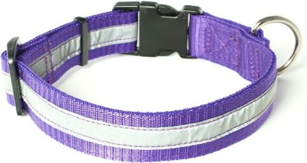 Mystique Nylon Halsband Profi reflex 30mm lila 55-65cm