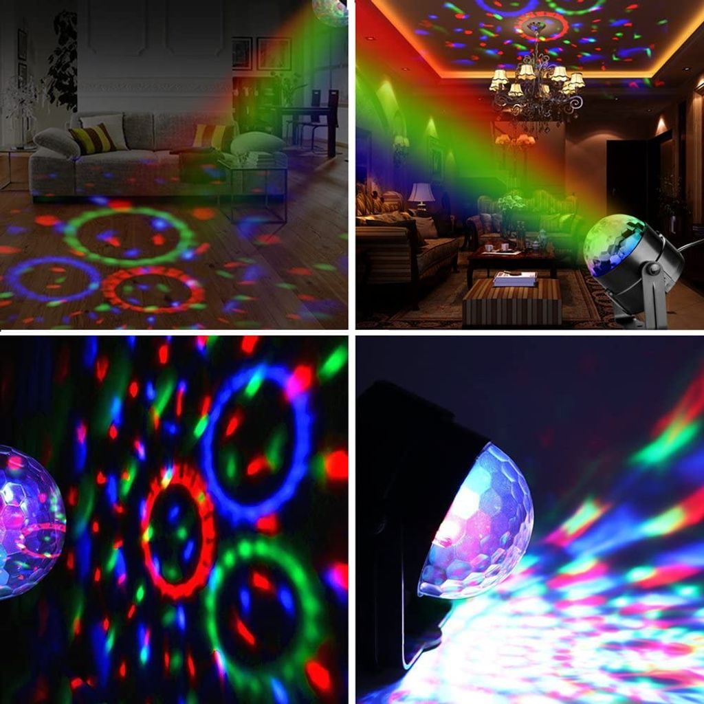 LED Disco Lichteffekte RGB Stage Partylicht Magic Ball Lampe mit Fernbedienung 